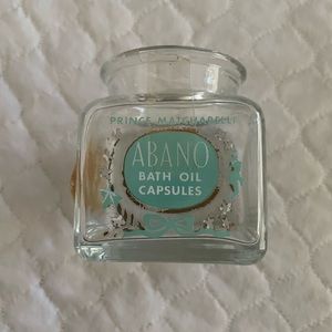 Vintage Prince Matchabelli Abano Bath Oil Capsule - empty glass container